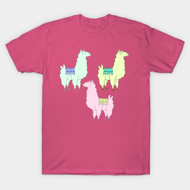 Lots of Llamas T-Shirt by SarahStrangeArt